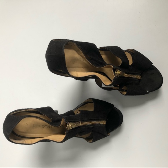 Dorothy Perkins Zippered Strap Platform Heels - Picture 2 of 9